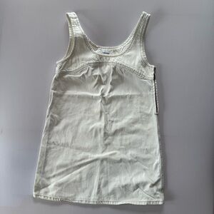 Frame Women’s White Denim Short Jumper Dress - Size Small